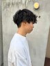 【メンズパーマ人気】メンズカット＋ツイストスパイラルパーマ＋プレミアムTR