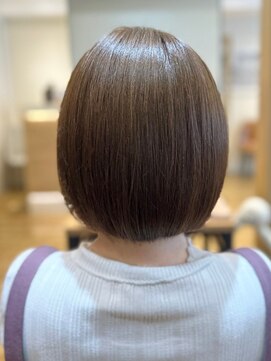 ソワバイアロマヘアー(soi by AROMA hair) 丸みショートボブ/コロンとボブ/ミニボブ/透明感カラー/髪質改善