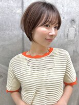 ミィ 浦和(mee) 透明感カラー ボブ 前髪 ショート カラー ブリーチ&ダブルカラー