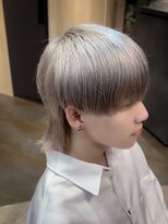 men's salon Gaudi 西宮北口店【メンズサロン ガウディ】【4月3日OPEN(予定)】 ミルクティカラー×メンズウルフカット
