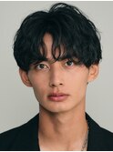銀座シャドウパーマニュアンスパーマツーブロックメンズパーマ