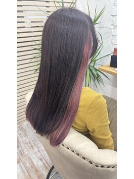 レミエ(lemie) 大人かわいい/インナーカラー/パープル