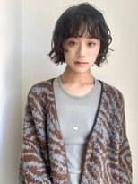 アスティブランシュ(Asti blanche)&nbsp;黒髪ボブパーマ レイヤーボブパーマ 顔周りパーマ