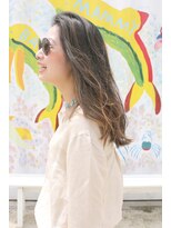 ヨッカ(YOCCA)&nbsp;レイヤーカット＋ブリーチ無しハイライトのみ　サイド