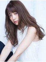 サンド 銀座(sand)&nbsp;小顔斜めバング＆ハニーヘア