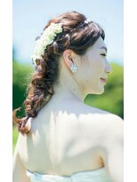 エフォート 編み込みウェディングスタイル