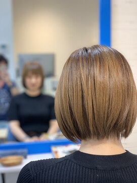 スローライフヘアーデザインアンドスパラウンジ(Slow life Hair design spa lounge) ナチュラルショートボブ