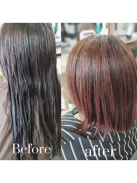 リー(Ly.) カット　縮毛矯正