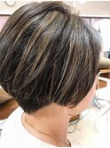 ハイライト　ショートボブ
