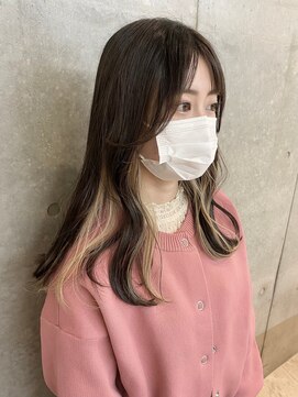 セル(CELL) ホワイトベージュ×インナーカラー