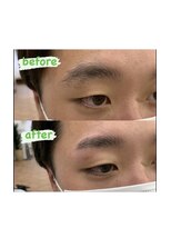 ザ パーム(THE PERM)&nbsp;時短アイブロウ_センターパート, サイドパート,韓国マッシュ