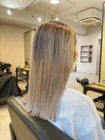 タイドヘア 茨木店(TIDE HAIR)&nbsp;バレイヤージュ×ハイトーンベージュ
