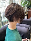透け感/ショート/ショートカット/グラデーション/30代40代/小顔