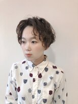 ソル(SOL)&nbsp;大人可愛いマッシュショートパーマ