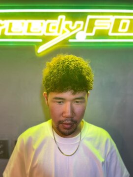 グリーディーフォックス 三軒茶屋(GreedyFOX) 波巻き/マッシュパーマ/ウルフ/ハイライト<理容室>三軒茶屋