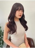 顔まわりレイヤー 韓国ヘア