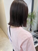 ラ ファブリック 草加(LA FABRIQUE)&nbsp;顔まわりカット　姫カット　ミディアムボブ　草加