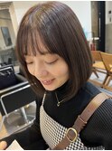 恵比寿で人気の小顔前髪カット☆韓国風ボブカット
