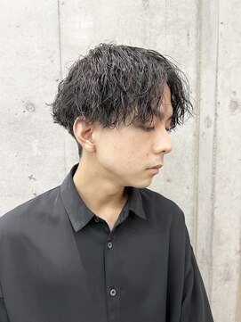 アジールヘア 赤羽駅南口店(agir hair) 赤羽美容室メンズカットパーマ波巻きパーママッシュスタイル