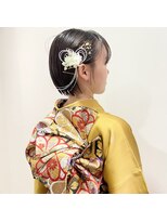 インサイドアウト(IN SIDE OUT+)&nbsp;ショートアレンジ / 金箔 / 水引き / 成人式【IN SIDE OUT＋】