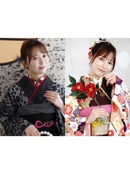 【浴衣/ヘアセットもお任せ】着崩れしにくい着付け☆予約はお電話で◎