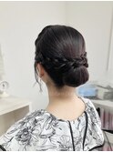 編みこみ×クラシカルアップスタイル