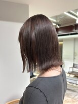 ヲタク(wotaku.)&nbsp;グレージュカラーブラウン透明感カラーワンカラー切りっぱなし