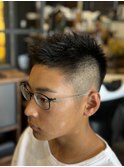 【フェード系】スパイキーショート