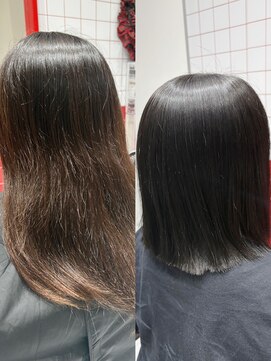 ぷてぃ(petit) 暗髪ボブオリーブグレージュ