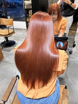 トテ(tote.) 艶髪オレンジベージュ