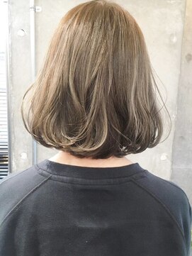 ナインセンス 下北沢(9_________nine sense) ふんわりボブ　透明感グレージュ【下北沢】