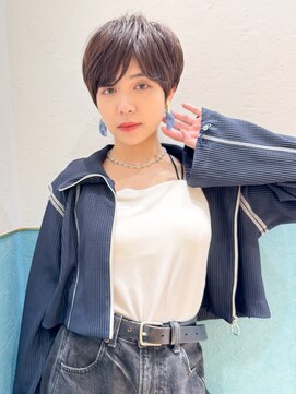 ロンド レグリーズ 立川(Lond leglise) ショート/オリーブグレー/グランマッシュ/小顔/前髪/顔周り/立川