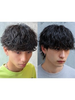 《ツイスパ・波巻きパーマ11,000円。似合わせパーマが人気》