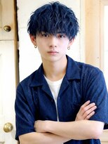 エノア 東京(ENORE) メンズショート×濃厚ブルーブラックで大人の色気ヘア