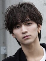 レタッチバイフィフス(RETOUCH by fifth)&nbsp;原宿ルーズパーママッシュ波巻きシャドウパーマメンズパーマ