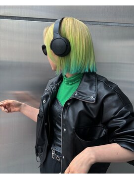 ルル(Lulu) ブラントボブ＊ポイントカラーグラデーション