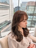 エアー 福岡(AIR)&nbsp;顔周りレイヤー×透明感グレージュ
