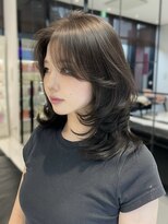 キーン 吉祥寺店(keen)&nbsp;【AYAKA】ヌーディグレージュ×ミディアムレイヤーカット/吉祥寺