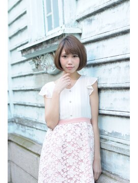 リノ ヘアー デザイン 河原町三条(Lino Hair Design) 【Lino Hair河原町】うるツヤの質感の正統派フェミニンBOB