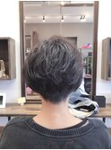 くせ毛風パーマのエッジショート☆