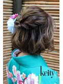 ハーフアップ【TEL予約でお得】セット￥2300→￥2100