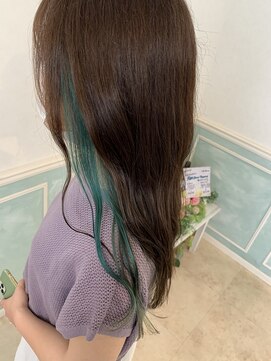 ヘアーサロン リアン 熊谷2号店(hair salon Rien) マロンベージュ/Aライン/かきあげ[埼玉/熊谷駅]