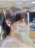 自然な流れ　顔まわり　小顔カット　【川崎】