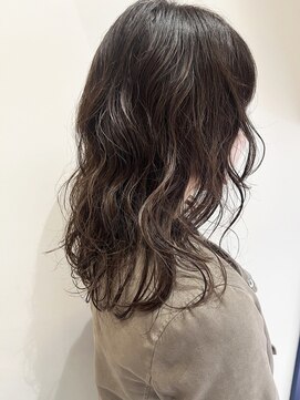 ウクラ バイ レシッド 池袋(uchla by rcid) 酸性パーマゆるふわウェーブパーマフェミニンロングこなれミディ