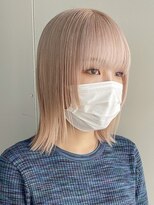 ソーコ 渋谷(SOCO)&nbsp;顔まわりレイヤーウルフカット切りっぱなしボブ前下がりボブ