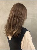 ミルクティーベージュシングルカラーブリーチなし