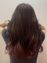 ジエクト カナウ(The Ect canow)&nbsp;ピンクブラウン/ピンク裾カラー/グラデーションカラー