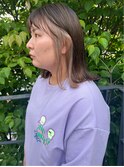ハイライトカラーとイヤリングカラー