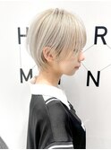 プラチナグレージュショート/20代30代40代50代