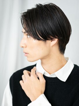 グルーミングサロン バーバー キャッスル 北浦和西口(Grooming salon Barber Castle) ビジネス七三分けブラックツーブロックメンズショートF北浦和